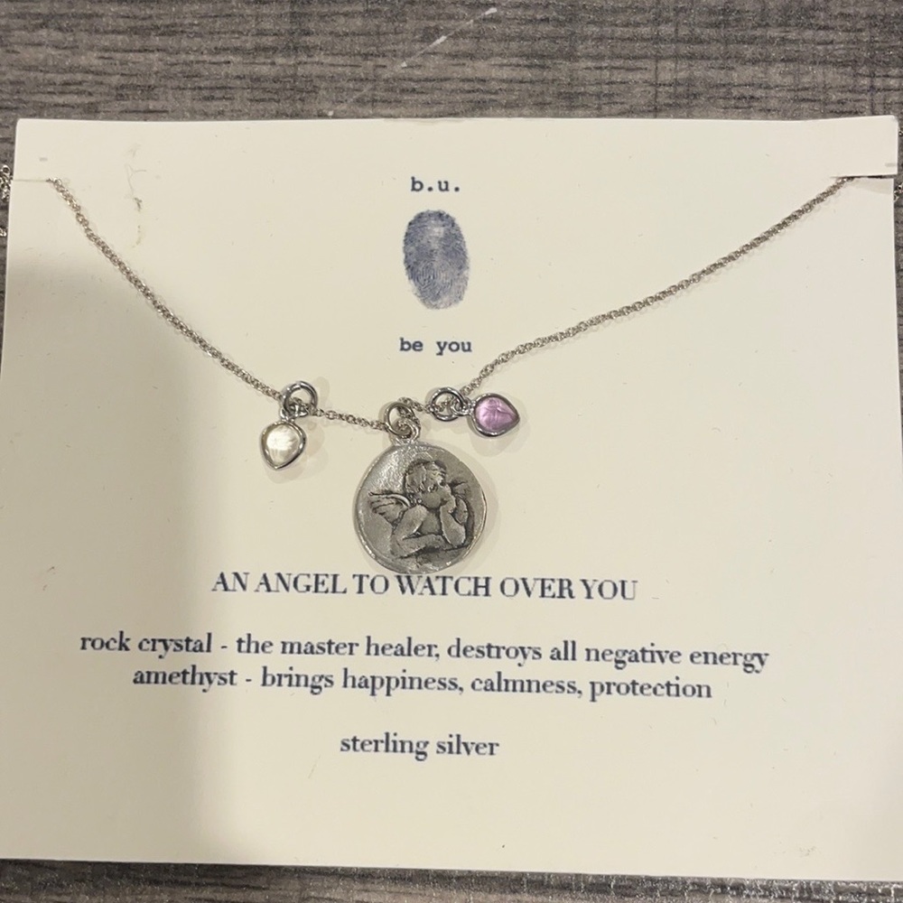 b.u. Guardian Angel Necklace